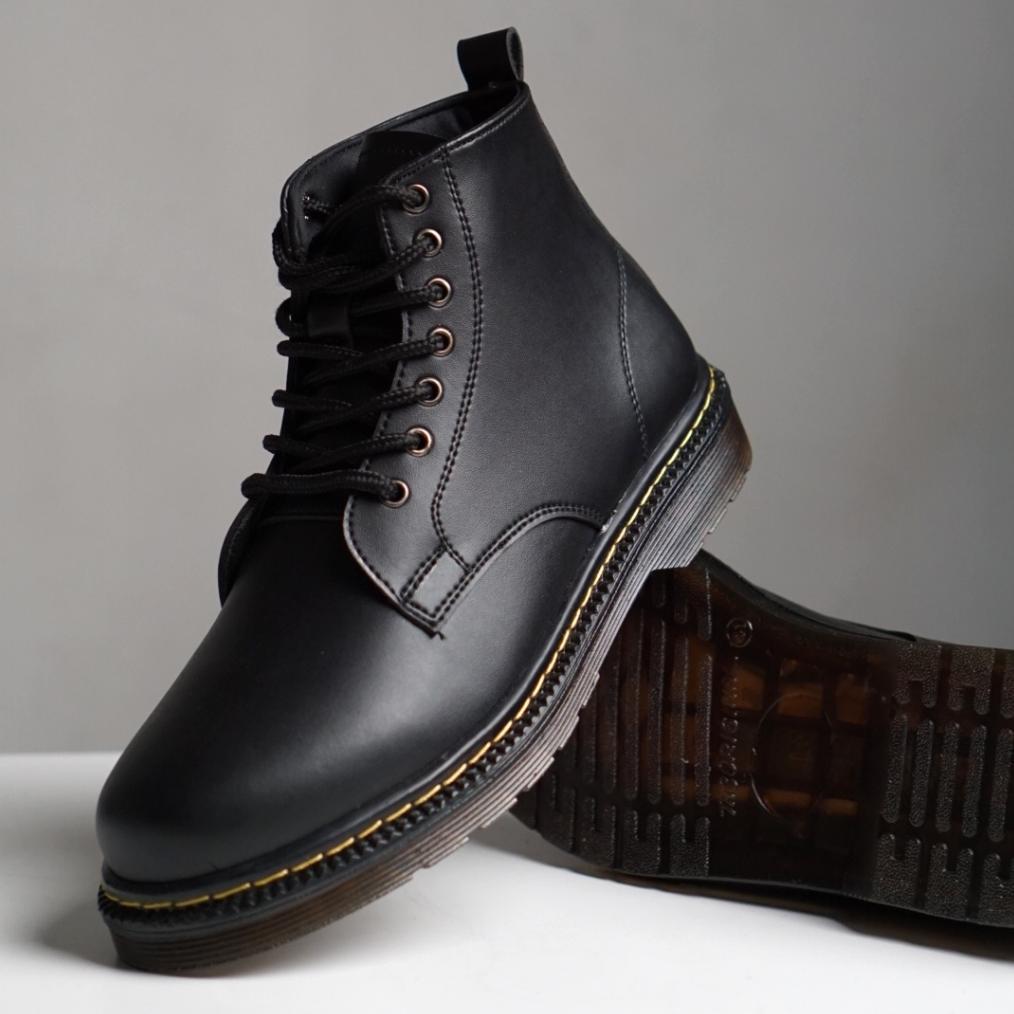 EXCLUSIVE SEPATU BOOTS PRIA OXWALKER ALPHA SEPATU HITAM PRIA