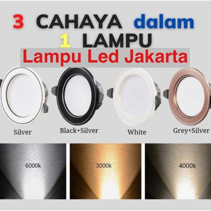 LAMPU DOWNLIGHT 5WATT 3 WARNA DALAM 1 BODY. Lampu 3warna TERMURAH original