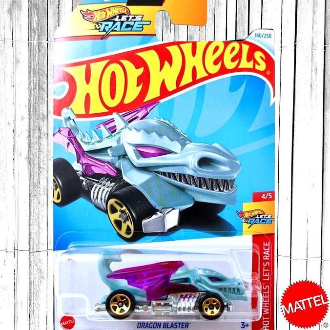 Hot Wheels Dragon Blaster Hijau Track Stars Diecast Mobil Naga