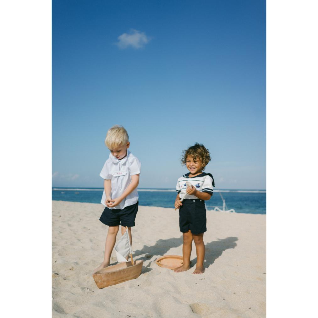 Dear GG - Pacific Set - Hand Smocked Sailor Set for Boys