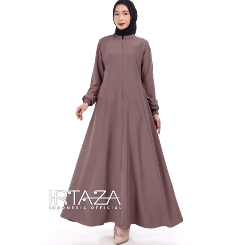 Diskont Dress Gamis Polos Slim Fit Marbella Silk // Gamis Busui Friendly Premium Marbella Silk