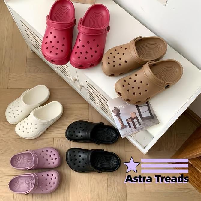 DV52 >> Sandal Classic Mega Crush Clog Wanita Cross Korean Mega Crush Clog Sandal Woman@Man 36-45