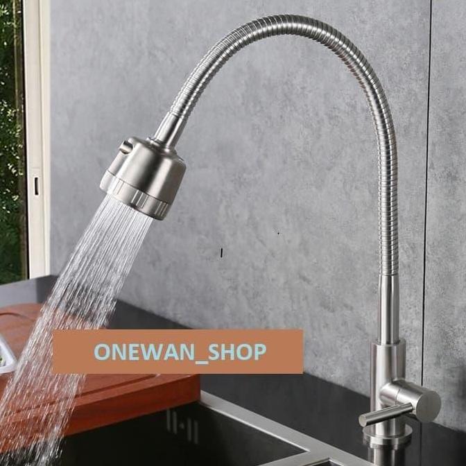 Kran Sink Fleksibel Stainless Bio Sus 304 /Kran Cuci Piring Model Toto