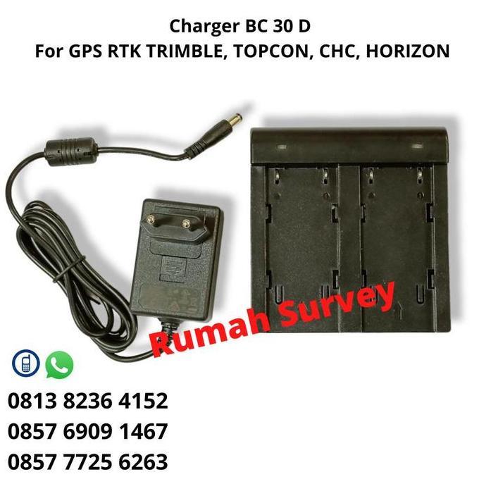 QANTASH Charger TS/ GPS RTK TOPCON BC 30-D for Battery BT65Q/ BC30D/ CHC