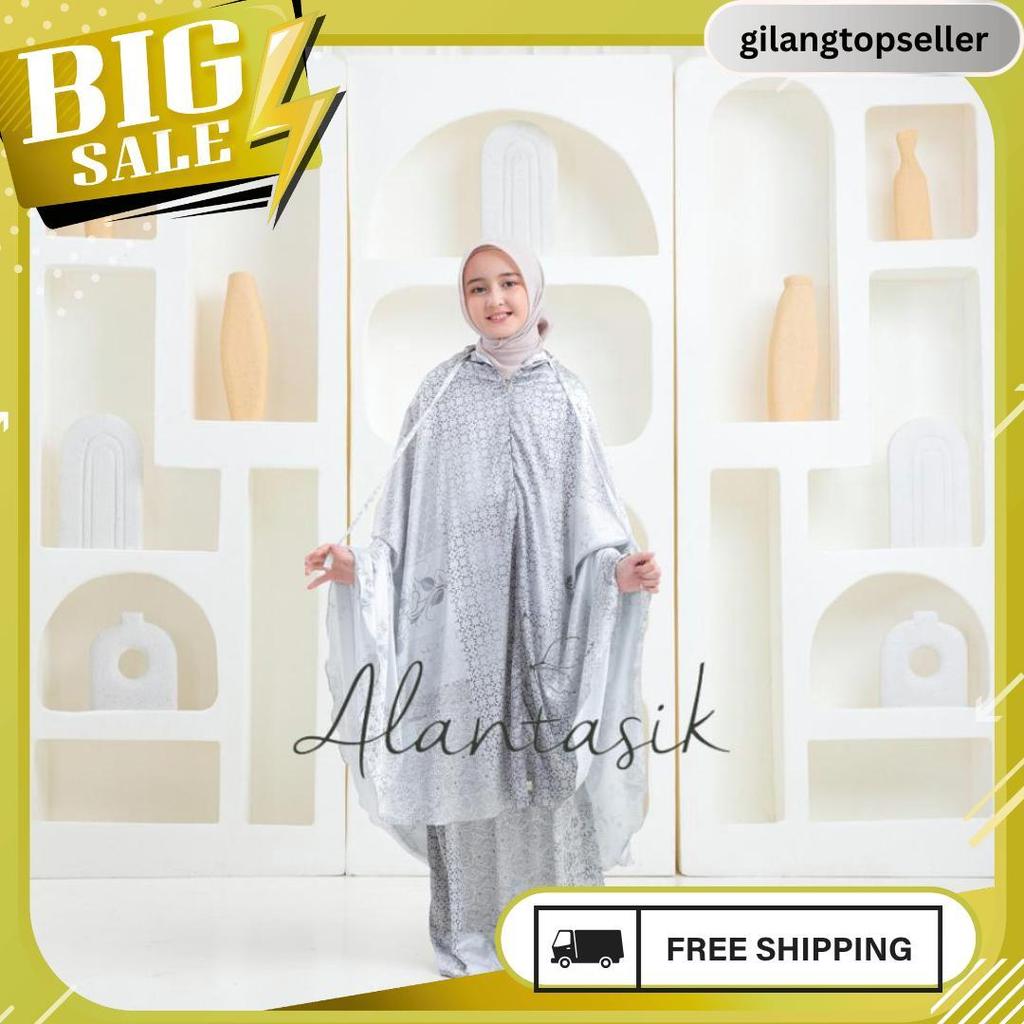 Mukena Anak 2 In 1  Armani Satin Silk  Motif Cantik Sd Kisaran 8,9,10,11,12,13 14 15 Tahun Meledak