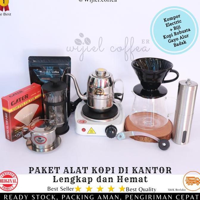 Paket Alat Kopi Manual - Alat Kopi - Grinder Kopi - Server Kopi - V60