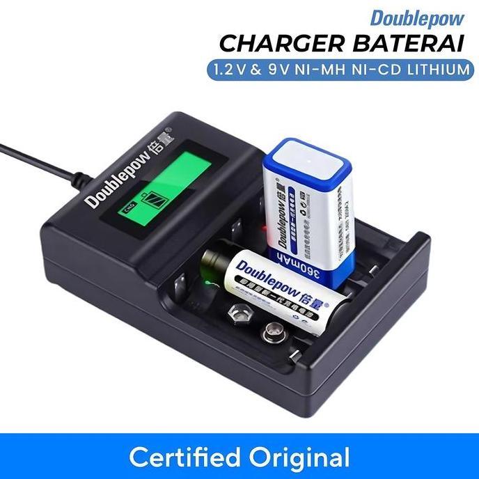 Charger Baterai AA AAA 9 V Casan Batre LCD Display original