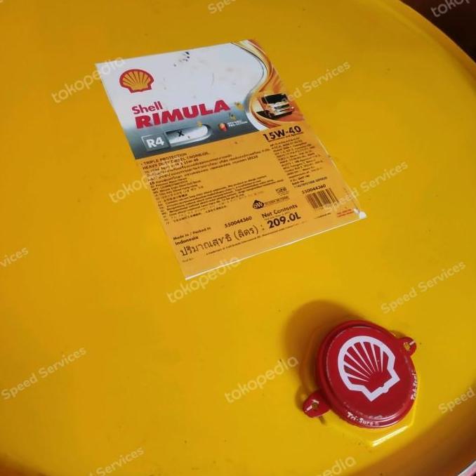 Shell Rimula R4X Repack dari drum
