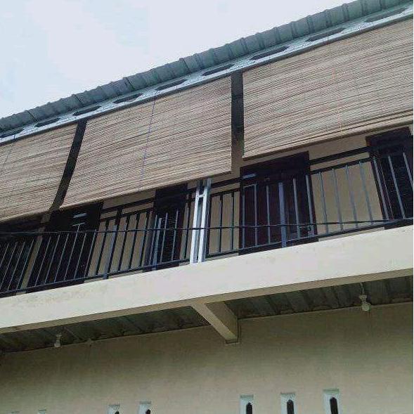 Tirai/krey sawit natural plus tali penggulung krey  tirai  bambu Curtain Jendela Pintu PUNK