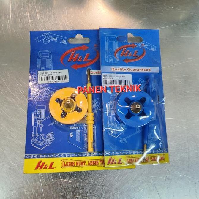 NOZZLE DAN NEEDLE SET KUNINGAN UTK CAT MINYAK SPRAY GUN ELEKTRIK