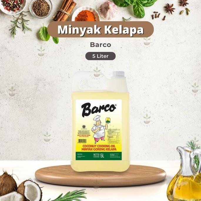 BARCO MINYAK GORENG KELAPA MURNI COCONUT COOKING OIL 5 LITER - MINYAK BARCO 5 LITER