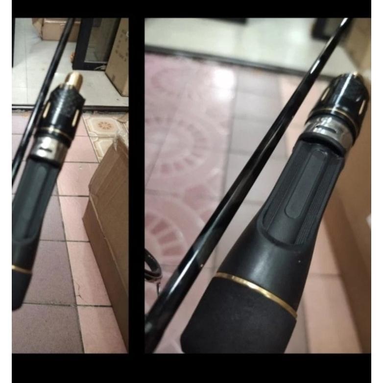 joran pancing laut shikari Hunter pray 602 atau napoleon 180 cm pancing jigging solid carbon