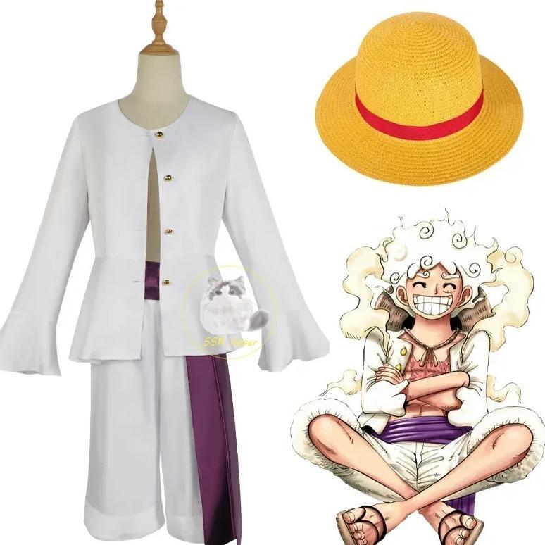 Anime Monkey D Luffy Cosplay Costume Nika Luffy Cosplay Costume Fifth Gear Helios Nica Wano Country 