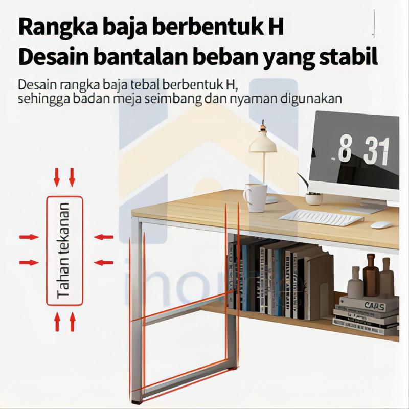 Damaindah Meja Belajar Kayu Set Kursi / Meja Belajar Minimalis  / Meja Kerja / Meja Komputer Minimal