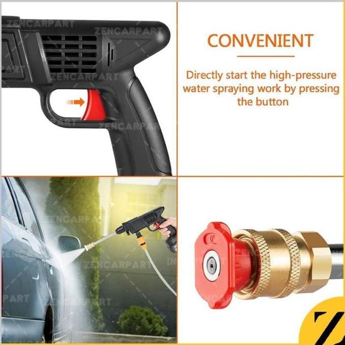 Alat Cuci Mobil Jet Washer Water Spray Gun Cordless Portable Wireless