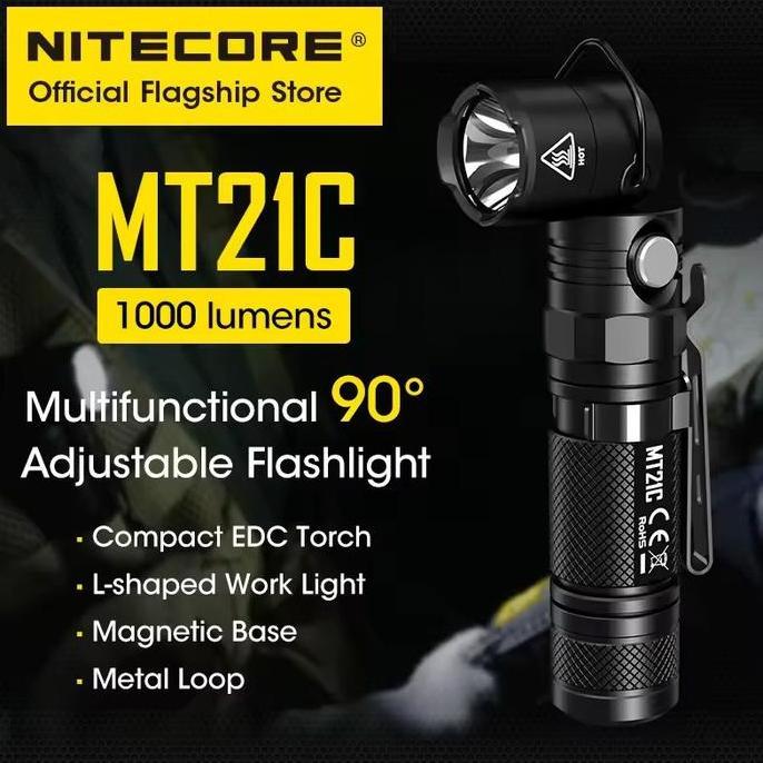 NITECORE Senter LED Mini Super Terang Kuat Flashlight Camping original