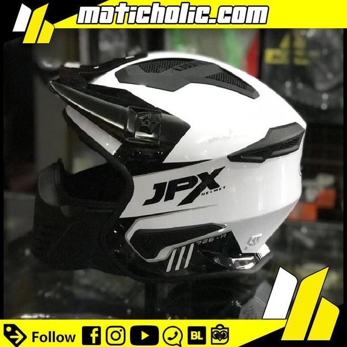 Helm JPX MX 726 Modular White/Black