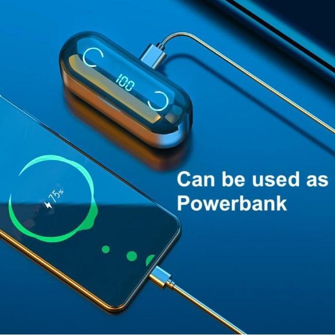 Headset Wireless TWS F9-8 Bluetooth Earphone Hifi Sound Quality