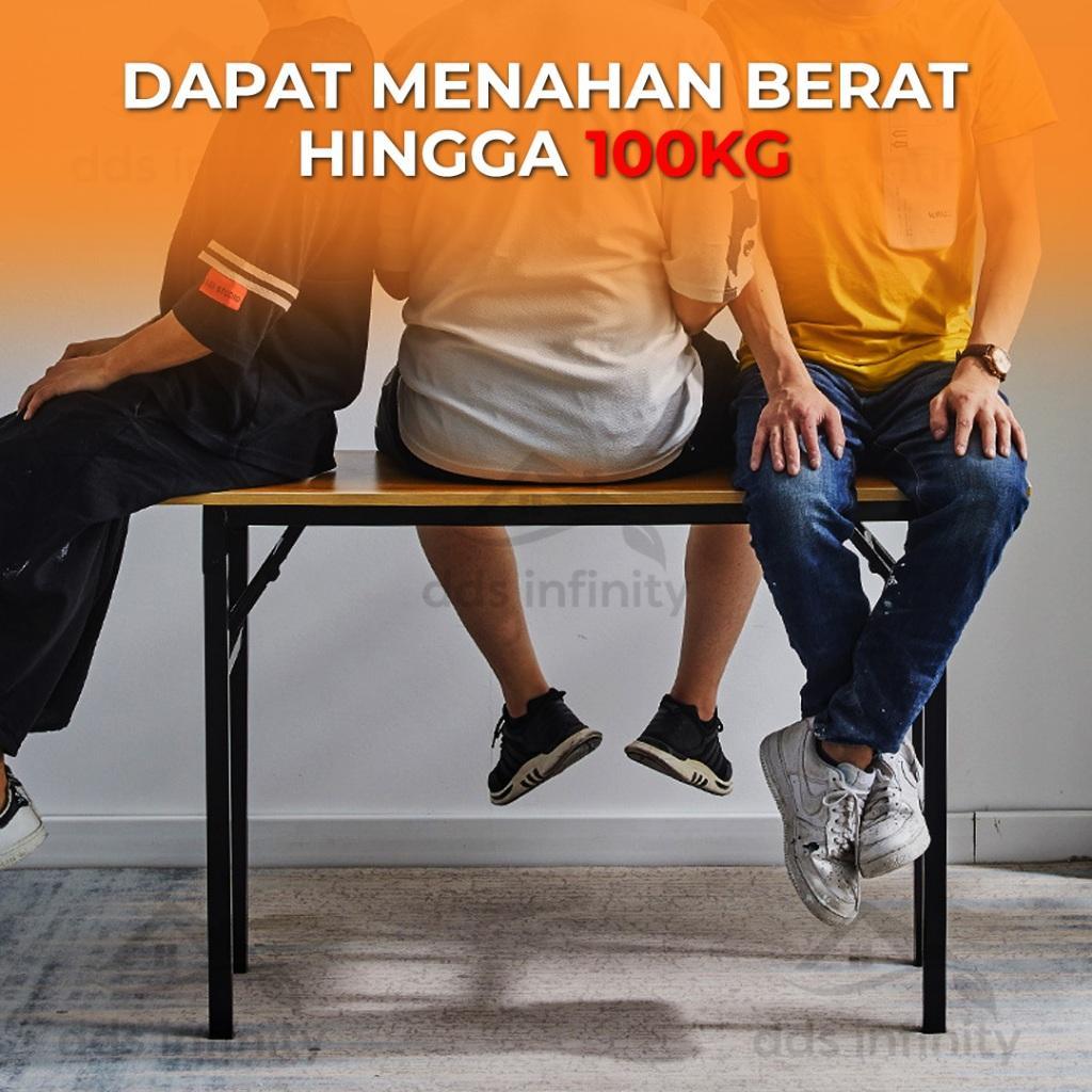 Meja Lipat Meja Kayu Meja Motif Kayu Meja Pelatihan Serbaguna Ukuran Kecil
