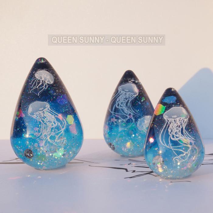 (Diskon) Cetakan Silikon Bentuk Telur / Tetes Air 3D Solid Cetakan Resin Semen Gypsum Lilin Candle C