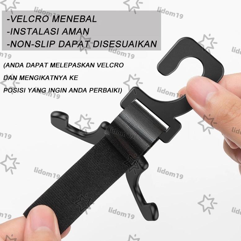 PROMO TERBARU Hanger Kursi Mobil Multifungsi Car Seat Hanger Hook Gantungan Kait Barang 2 sisi Mobil