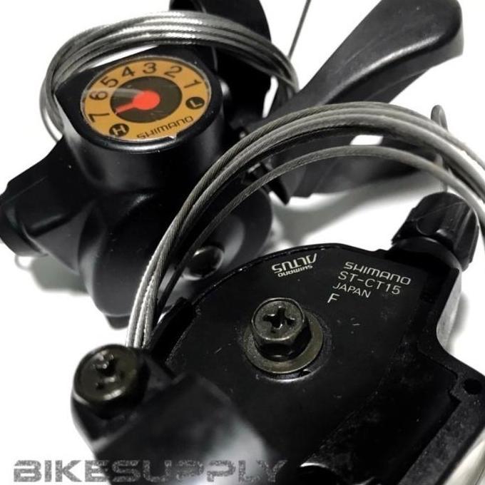 Promo Shifter Operan Sepeda Shimano Altus 3 x 7 Speed SC - CT15 Via Japan Vintage NOS Jadul Diskon
