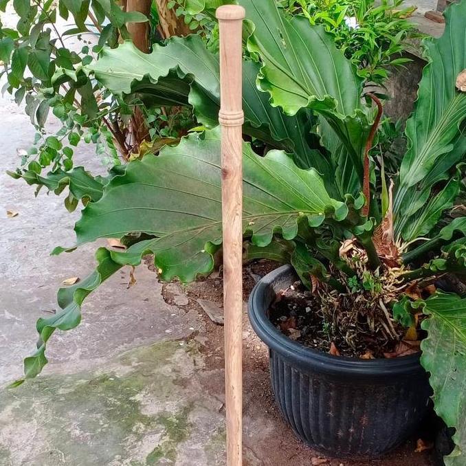 Tongkat jalan model tongkat komando kayu dewandaru 1 meter KAR