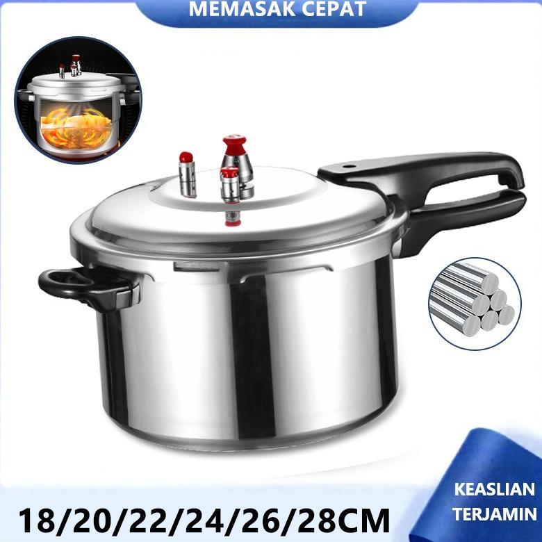 Lekepu PRESTO Stock Pot HAPPY CALL 3L 4L 6L 8L 10L 12L 15L 18L WITH STEAMER Alumunium Serbaguna anti