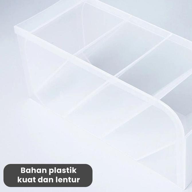 Dicdoc- Starlight Tempat Pensil Aesthetic Rak Pen Holder 4 Layer Grid Tempat Pulpen Hrm329