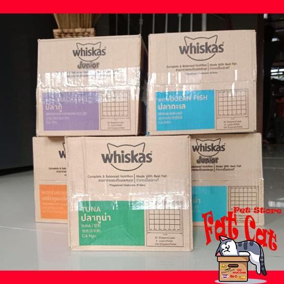 TERLARIS - WHISKAS 1+ Makanan Kucing Basah Pouch 80gr 1 Dus