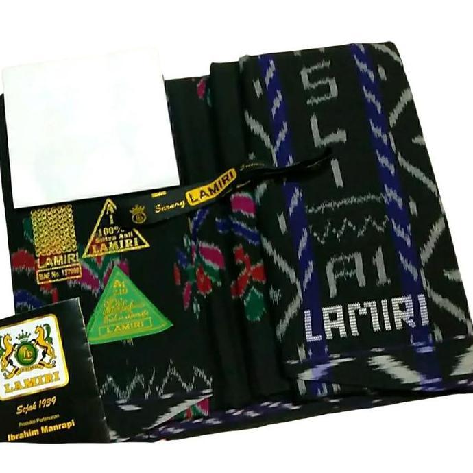 Termurah / Hot Sale Sarung Tenun Lamiri A1 100% - Asli Sutra Halus Terlaris Dewasa Motif Mewah - Kai
