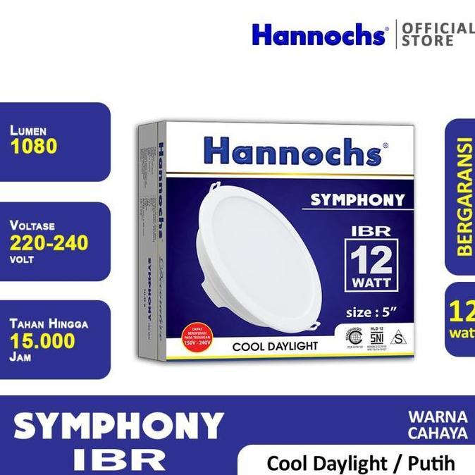 Hannochs Downlight LED Symphony 12 Watt CDL - Putih