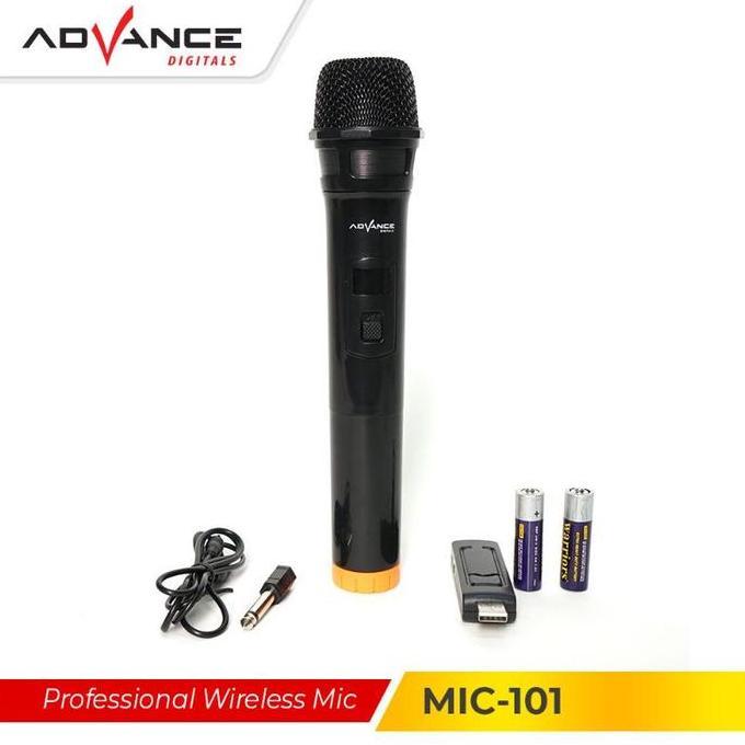 Advance Microphone Mic Single Wireless + Receiver MIC 101