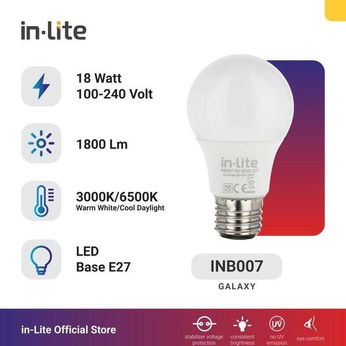 Lampu Led Inlite 18 Watt / 18 Watt Led Inside ORIGINAL