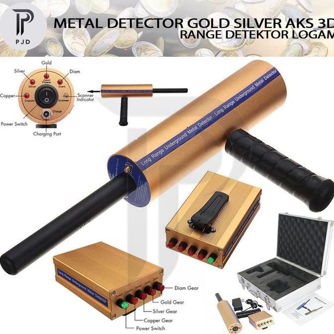 VERBENA Metal Detector Emas Diamond Silver Gold AKS 3D Range Detektor Logam
