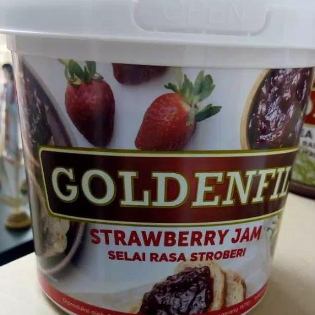 goldenfil strawberry selai 1 kg