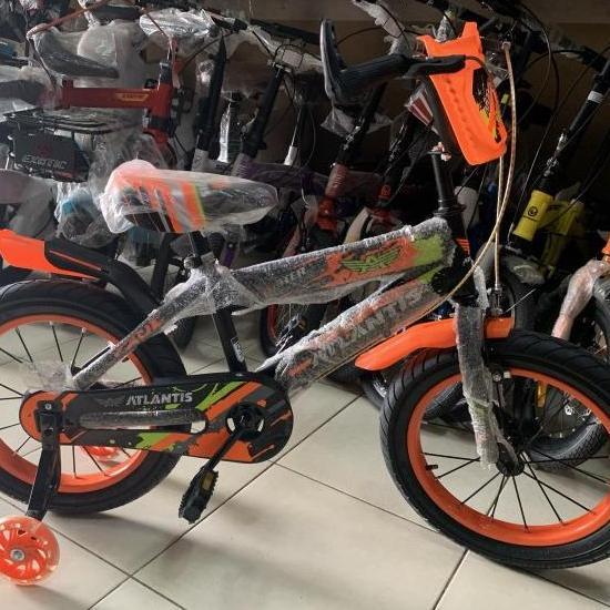 Sepeda Anak Laki 16 Inch 5 - 7 Tahun BMX Atlantis Ban Jumbo