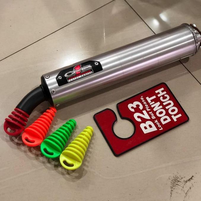 Karet tutup kenalpot 2tak pajangan motor cuci aman rubber