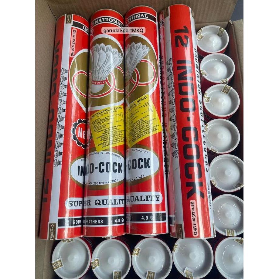 TERBARU - Shuttlecock Indocock MERAH/ Cock Indocock / Bola Bulutangkis Indocock
