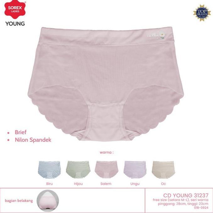 Sorex Cd Young Fashion Midi Wanita Seamless Freesize (Setara M-L) Cd 31237