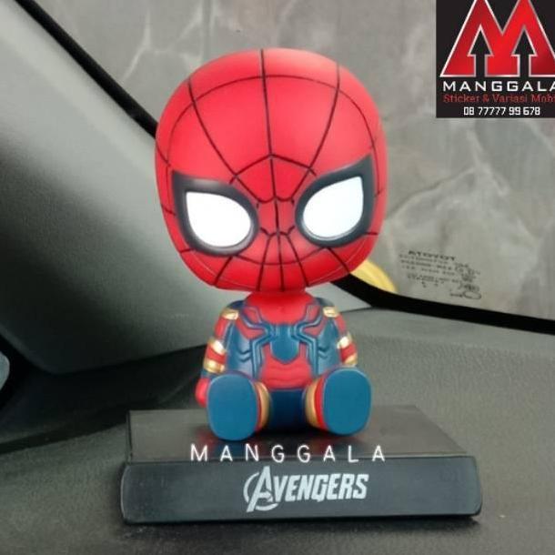 Boneka Pajangan Goyang Dashboard Mobil Spiderman 2