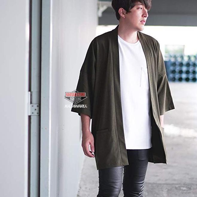 NEW KAZAWARU KIMONO OUTER PRIA LENGAN TANGAN PENDEK | KIMONO MODEL TERBARU | KIMONO CARDIGAN KOREA U