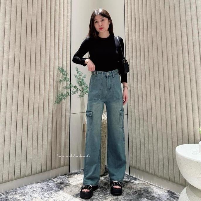 AI96 - 290 JEANS | Celana Panjang Highwaist Wanita Jeans Wanita Polos Ripped Jeans Highwaist Skinny 