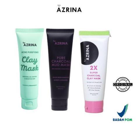 Rexzix- BpomAzrina Charcoal Mud Mask / Azrina Acne Purifying Clay Mask Original / Azrina 2X Super Ch