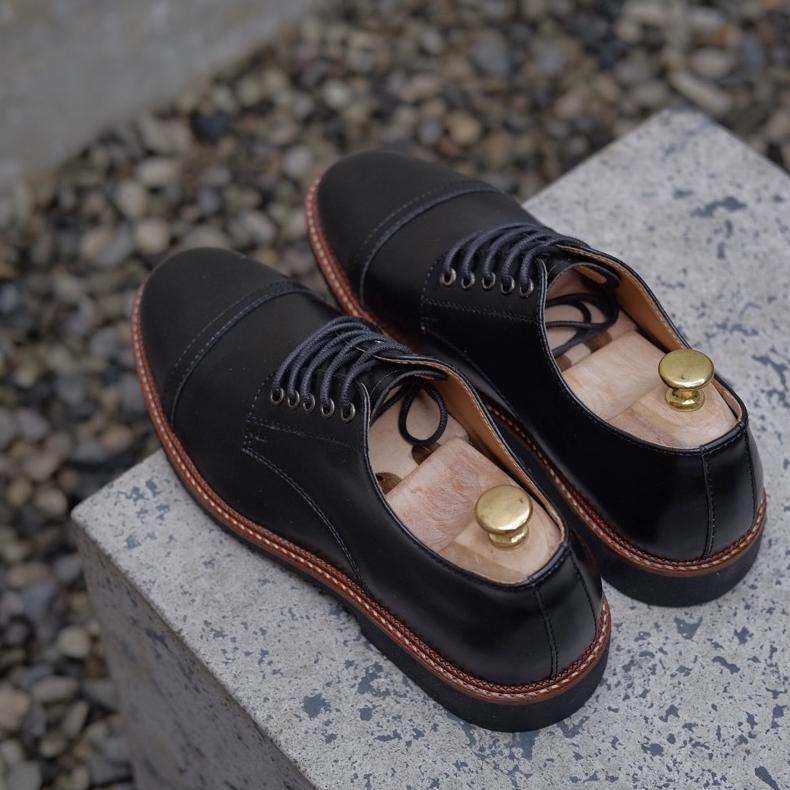 TERMURAH Klasen Black Oxwalker Sepatu Formal Pria Pantofel Kulit Hitam