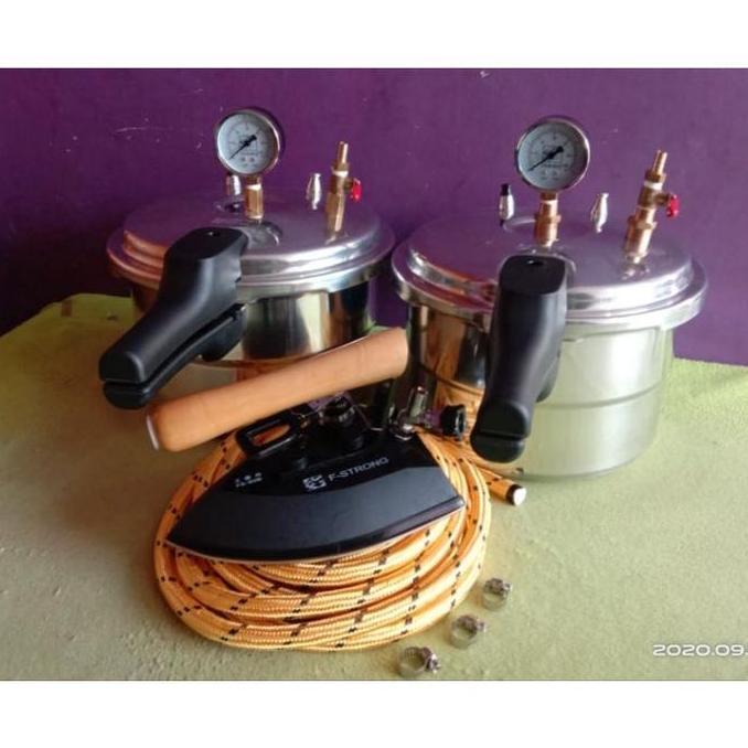 Setrika Uap Boiler Presto Modifikasi Laundry 12 Liter + Steamtrap