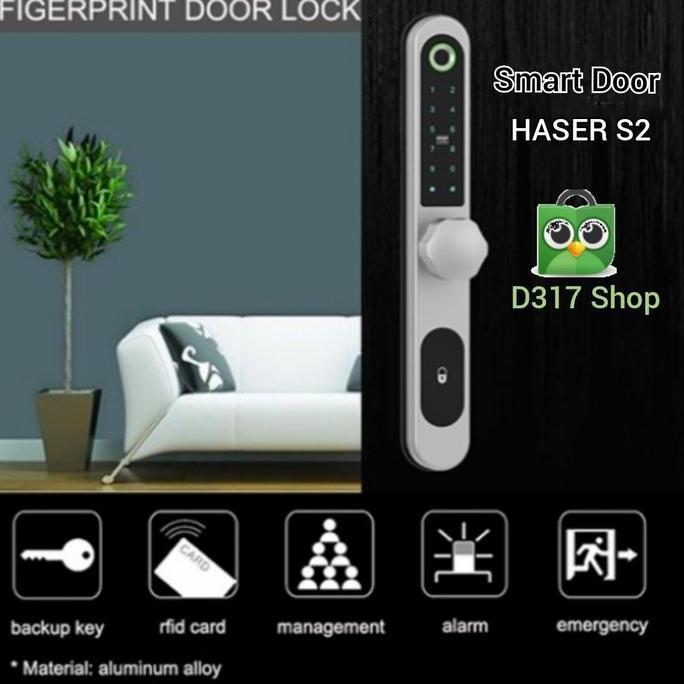 Smart Door Lock Haser S2 untuk Pintu Geser/Sliding Door