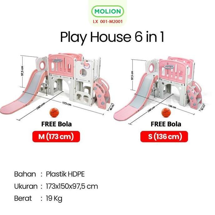 Termurah / Hot Sale Perosotan Set Playhouse Playground Slide Prosotan Mainan Play House Indoor Outdo