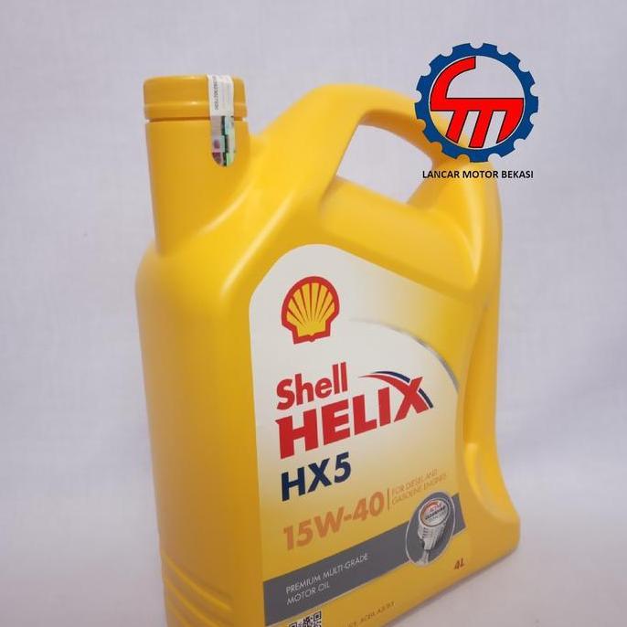 Oli Shell Helix HX5 15W-40 4 Liter Asli Original