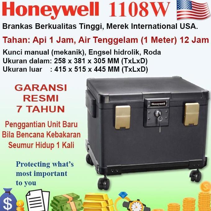 Brankas HONEYWELL 1108W Brankas Box Brankas Peti Tahan Api dan Air Garansi